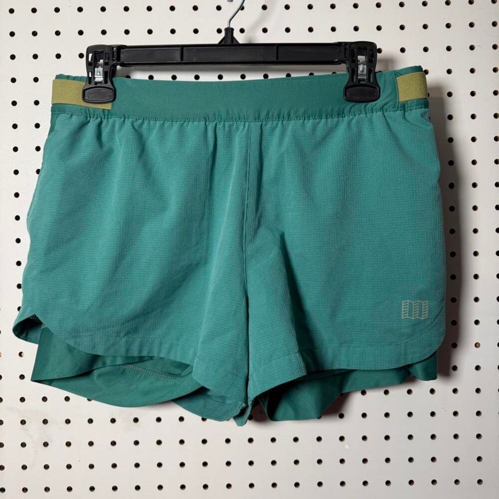 Topo Designs Shorts Womens Small Teal Blue Hiking Gorpcore Active